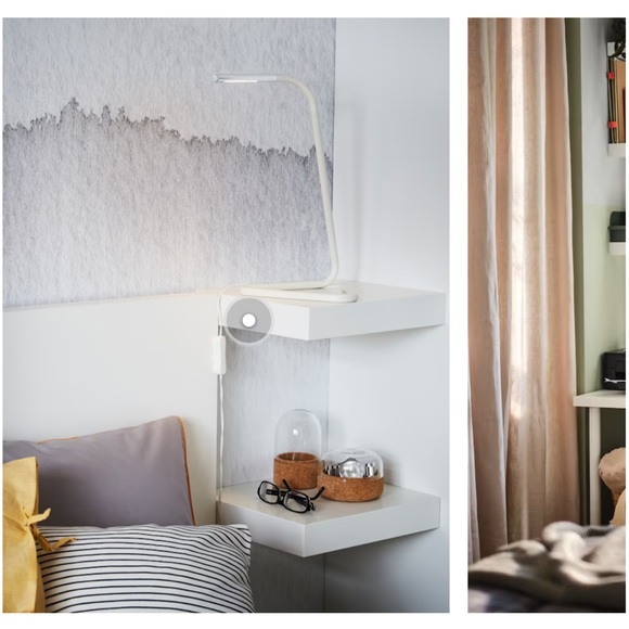 IKEA 2-Pk of White Lack Floating Wall Shelves 30x26 cm (11 3/4x10 1/4") - Picture 9 of 11